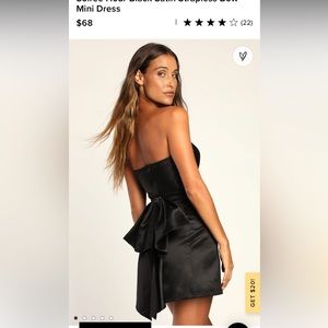 Lulus little black dress with bow